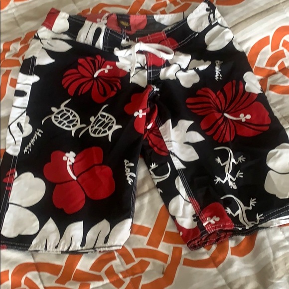 Bottoms Hawaiian Print Board Shorts Poshmark